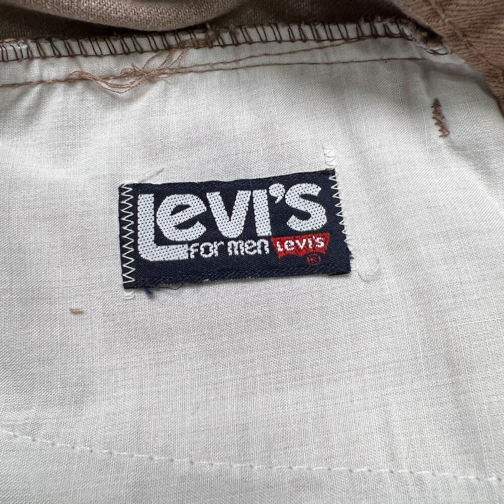 Vintage Levi's Chino Pants SIZE 31x27 Pink Rose Flat Front Tailored Leg Crease - Picture 5 of 11